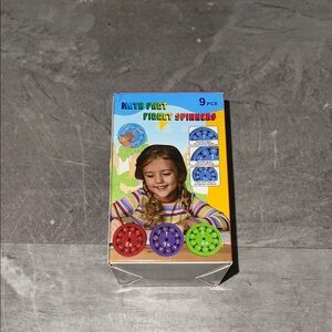 Colorful Math Fact Fidget Spinners Set